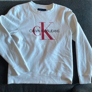 White Calvin Klein Sweater